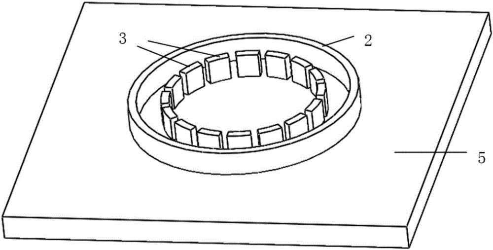 Internally-discrete and externally-annular dual-electrode distribution micro-gyroscope and manufacturing method thereof