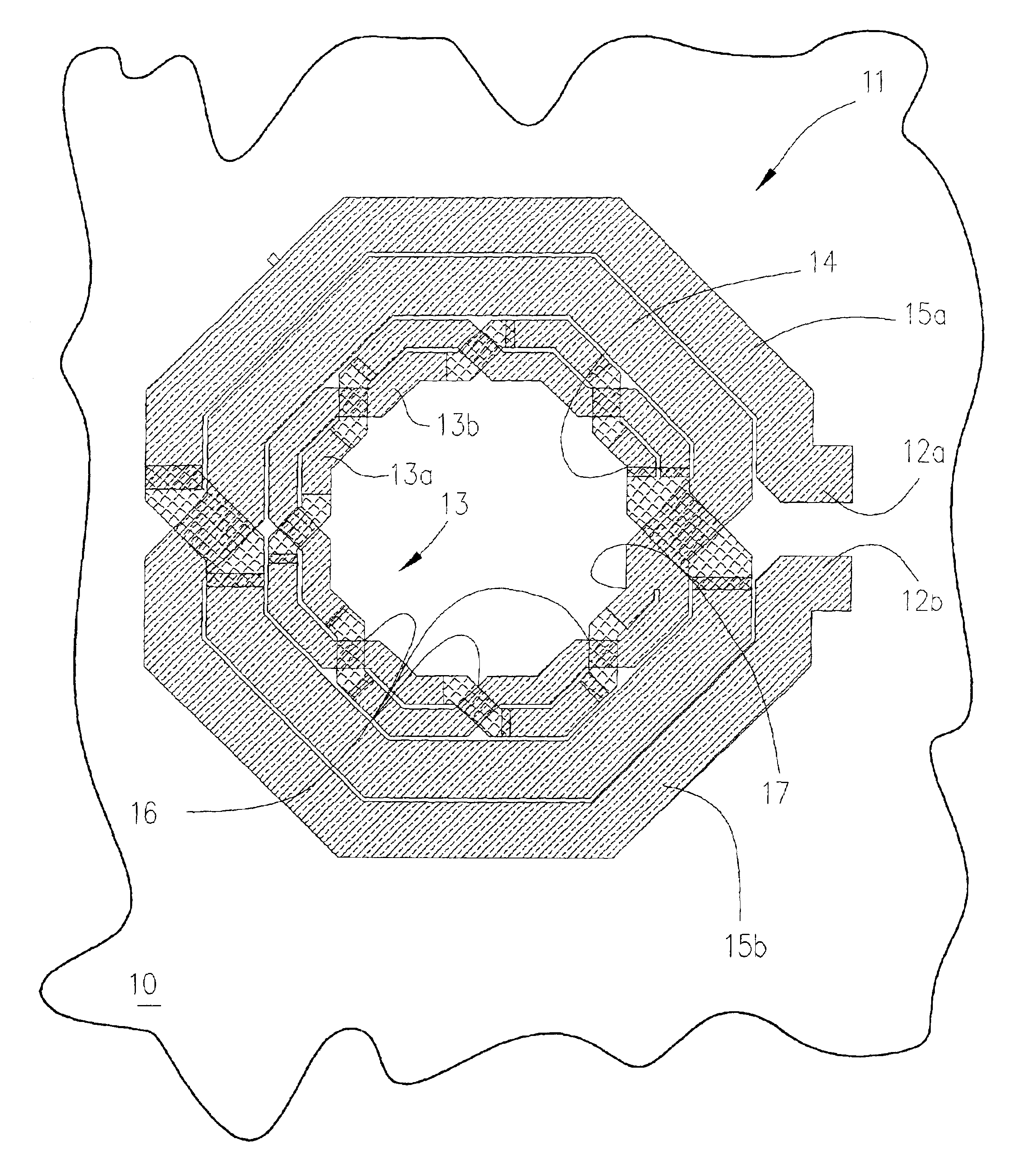 Method for forming a spiral inductor