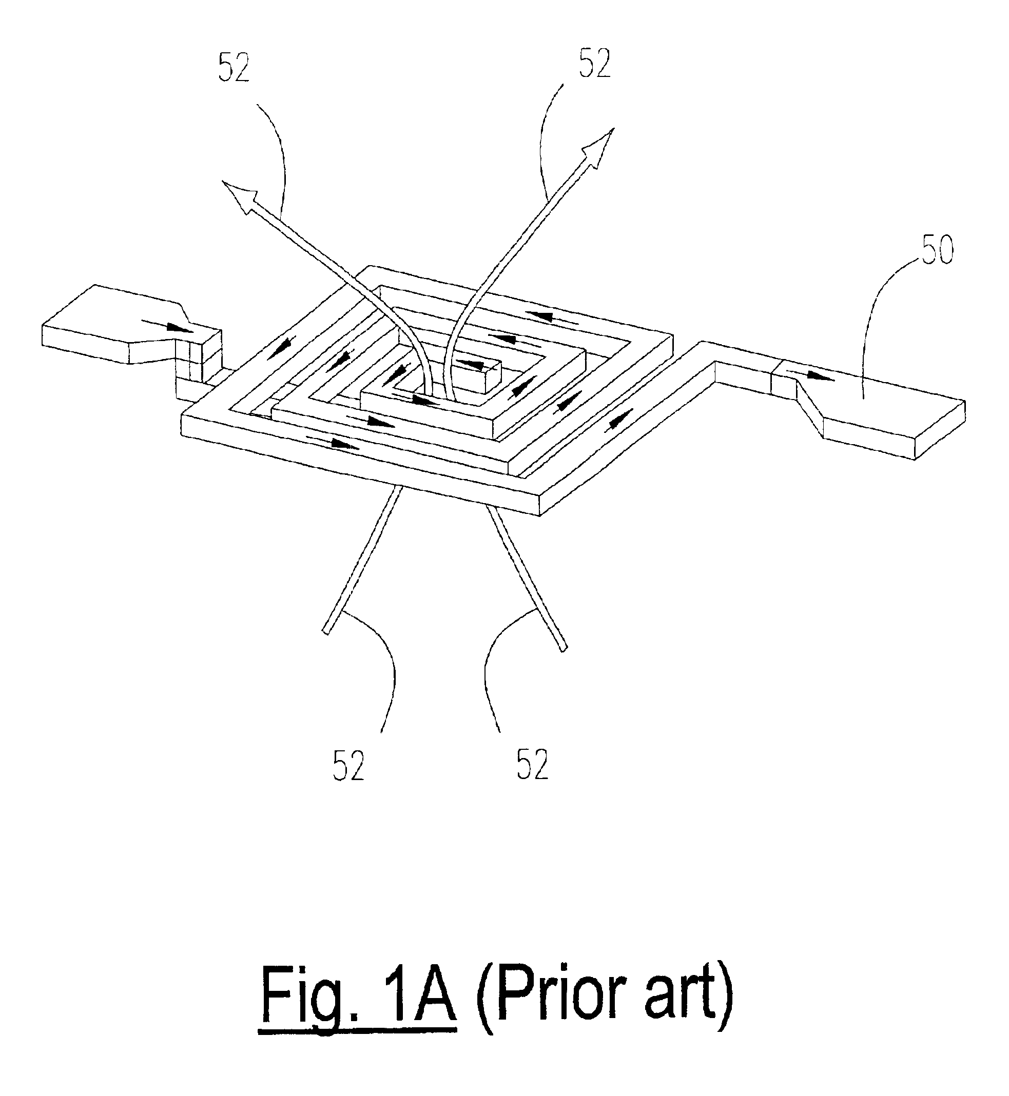 Method for forming a spiral inductor