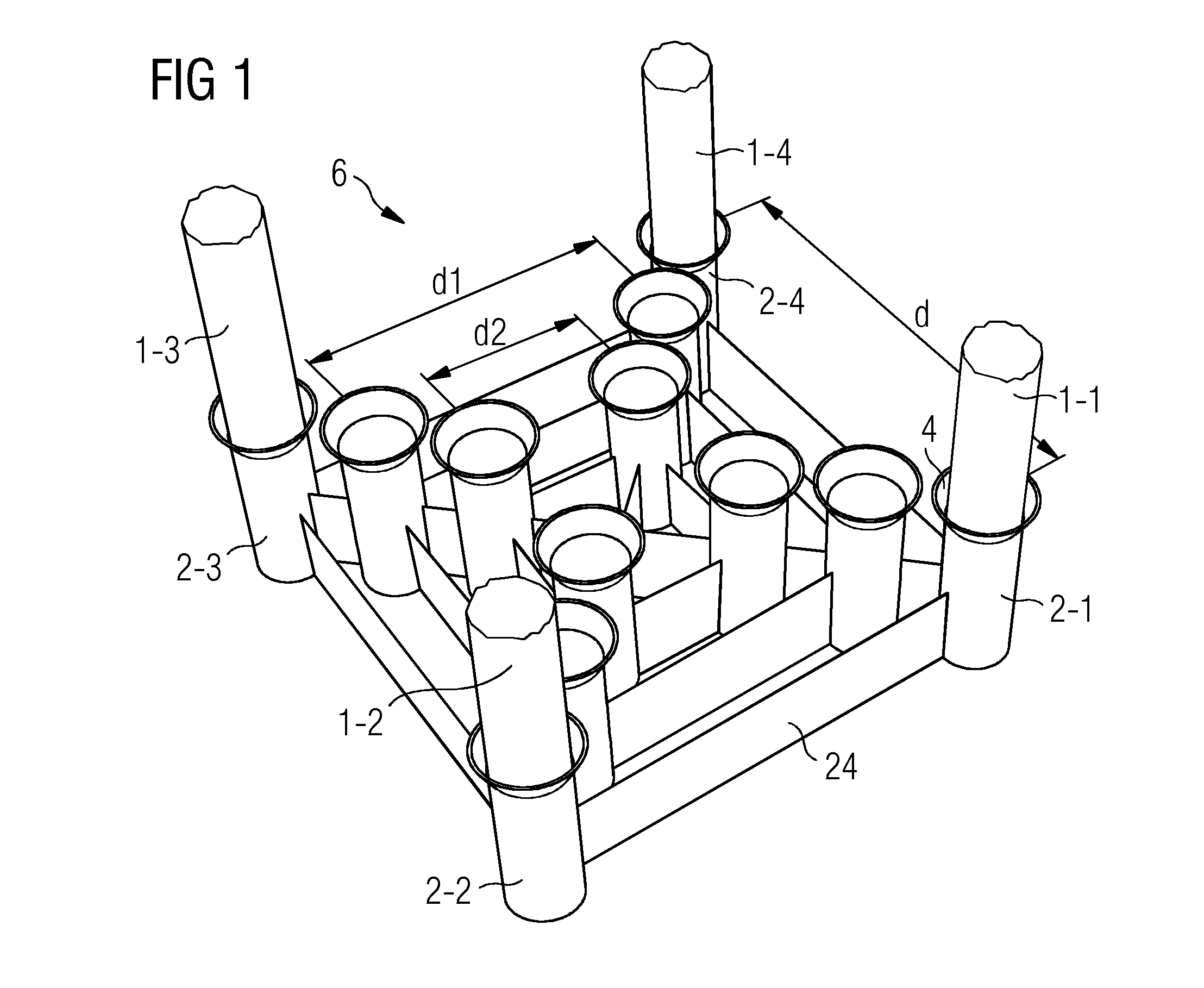 Method and device for driving a multiplicity of piles into a seabed