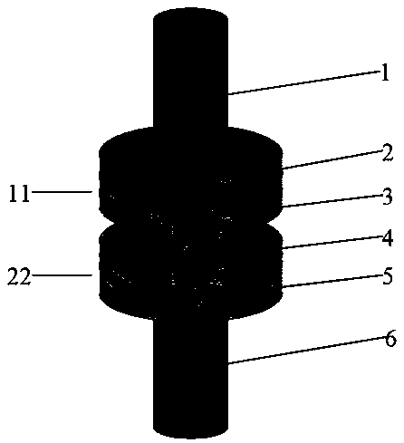 Novel longitudinal magnetic contact system with embedded magnetism gathering ring and reverse contact cup