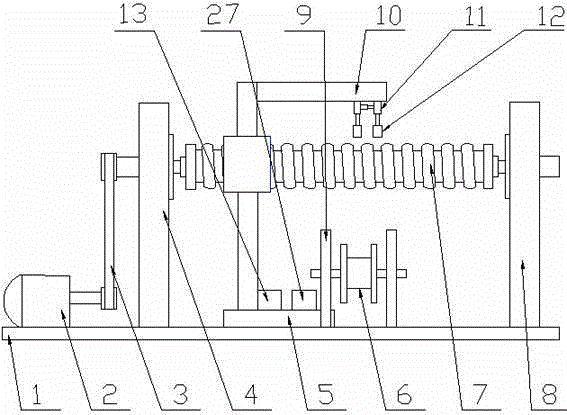 Fiber-reinforced thermosetting plastic corrugated pipe production equipment and process