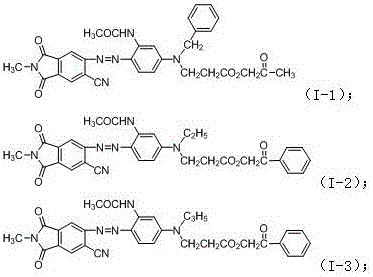 A kind of purple disperse dye with high washing fastness and sublimation fastness and preparation method thereof