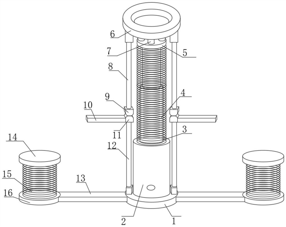 Buffer structure at bottom of elevator