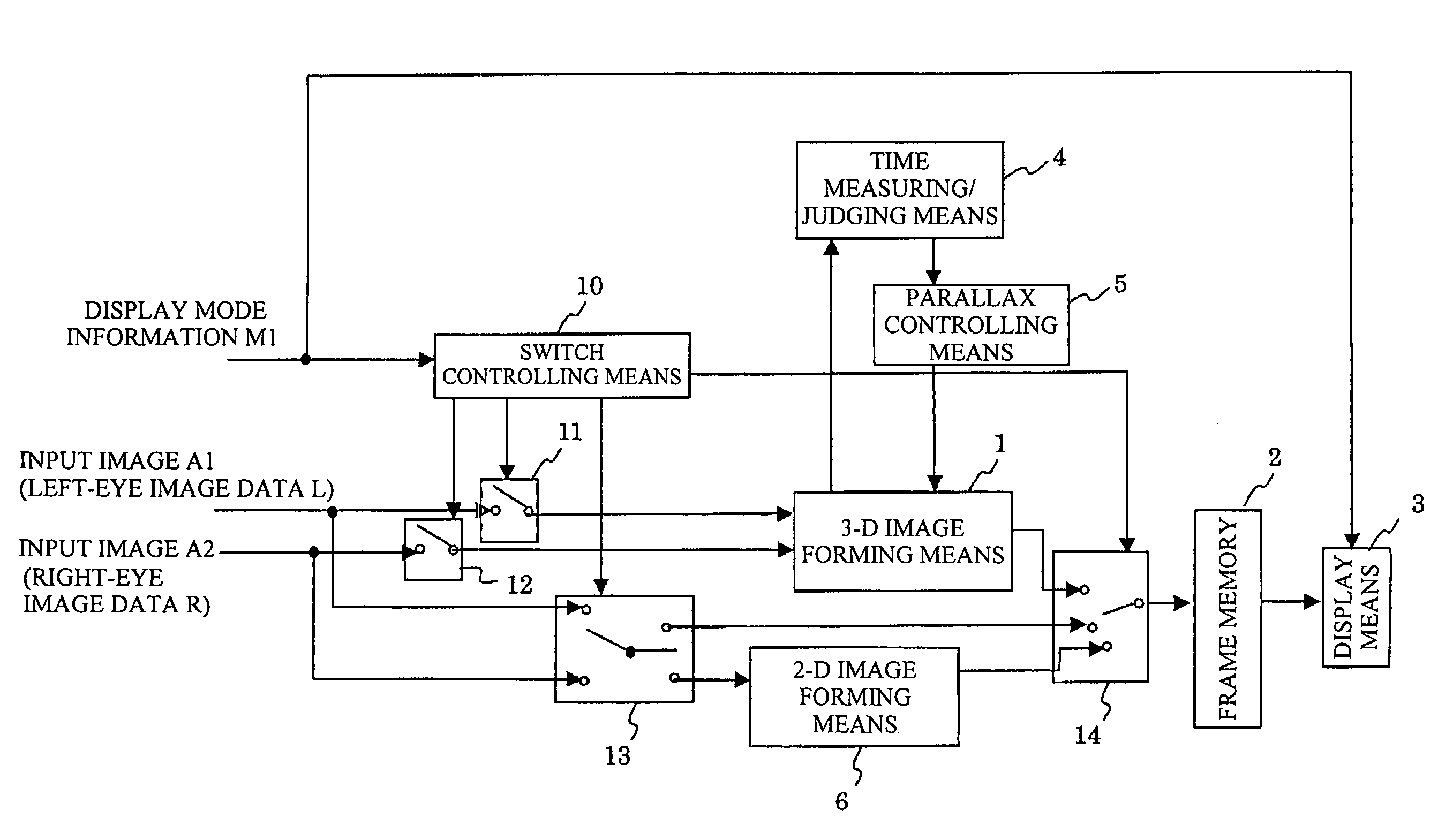 3-D image display unit, 3-D image recording device and 3-D image recording method