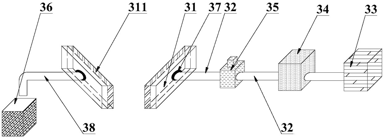 Three-dimensional unsteady slurry grouting test device and method