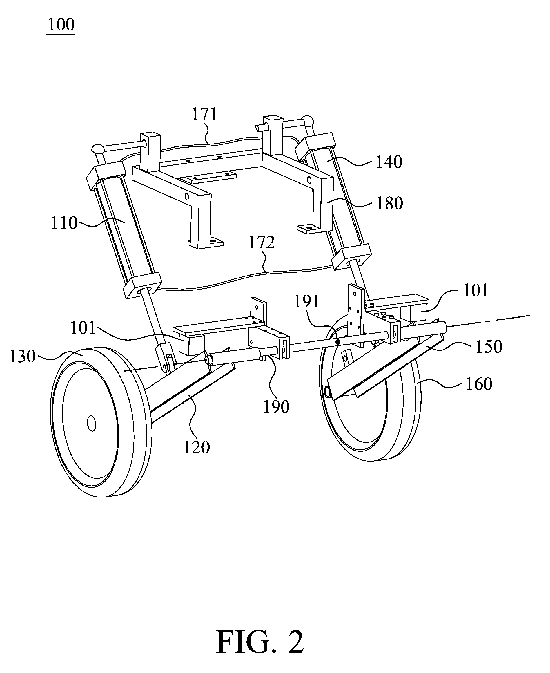 Motor vehicle and rickshaw and tilting mechanism thereof