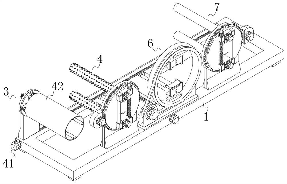 Multi-stage grinding and polishing device for metal pipe machining and grinding and polishing process