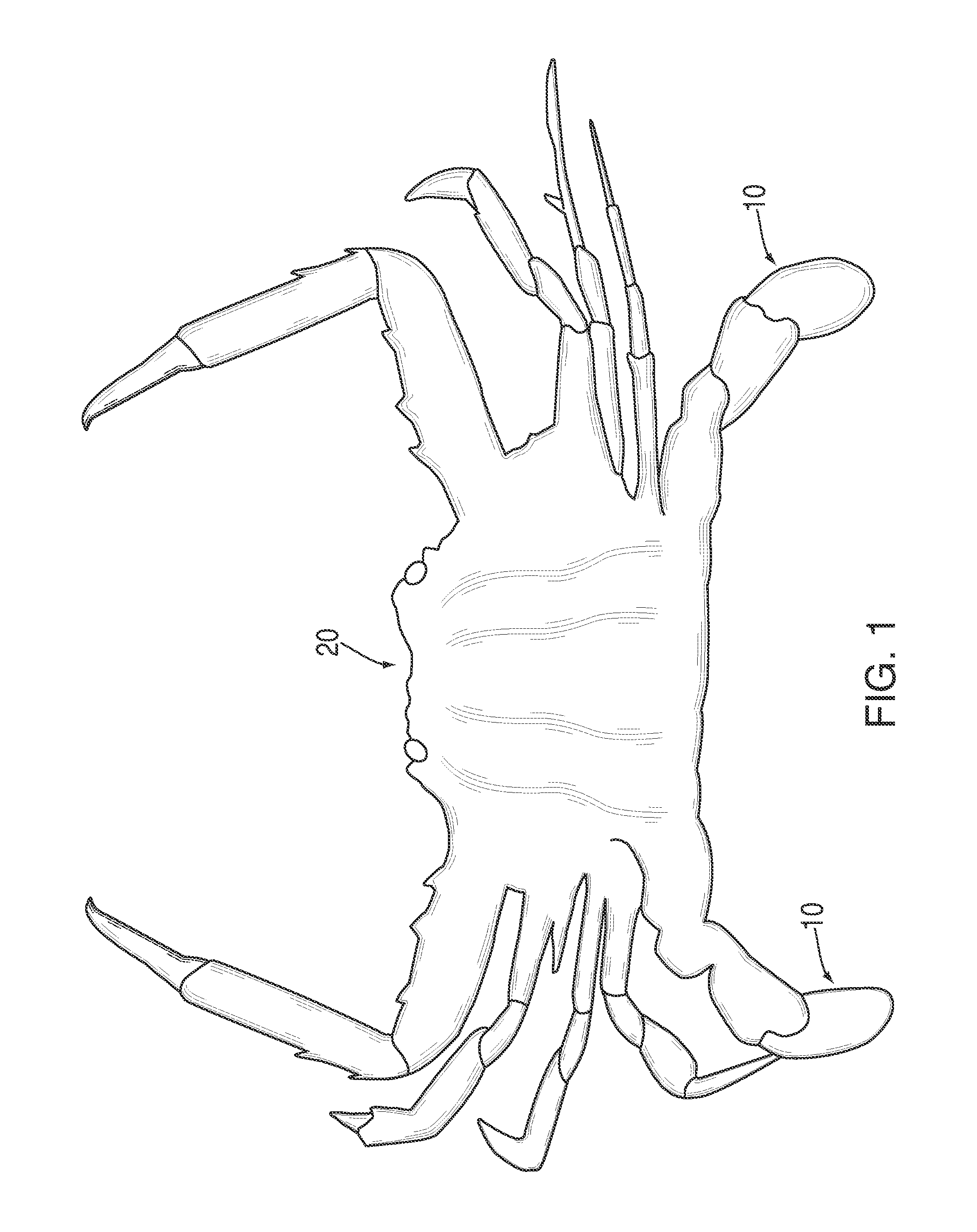 Pasteurized swimming crab back fin