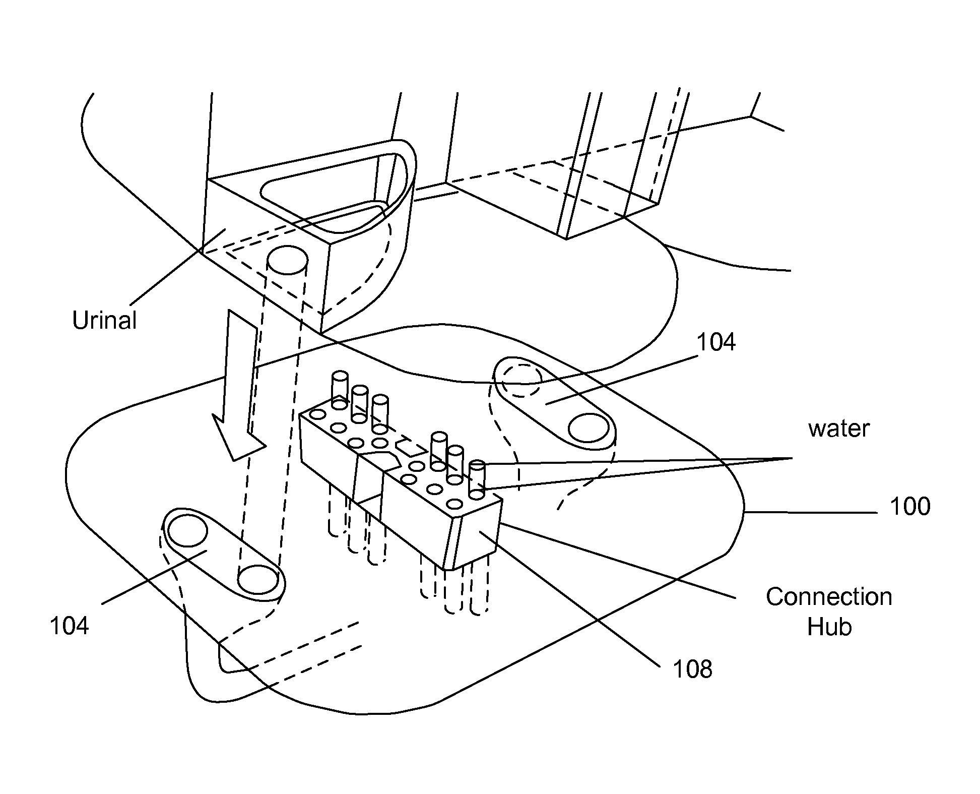 Stand up lavatory module