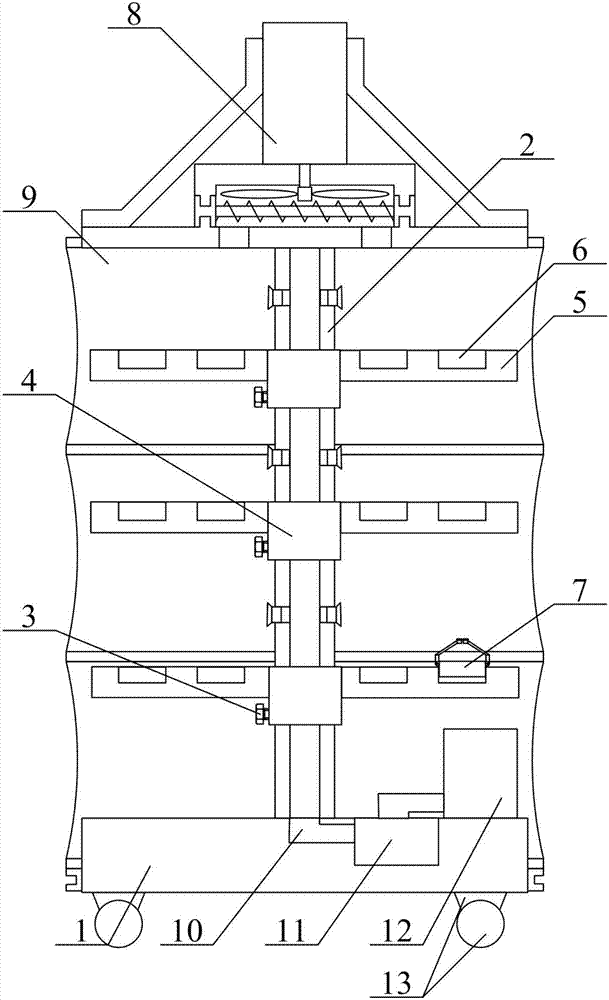 Movable multifunctional agricultural cultivation device