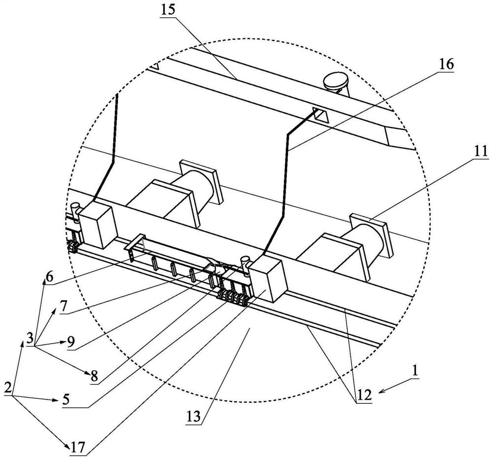 Ship docking device and wharf