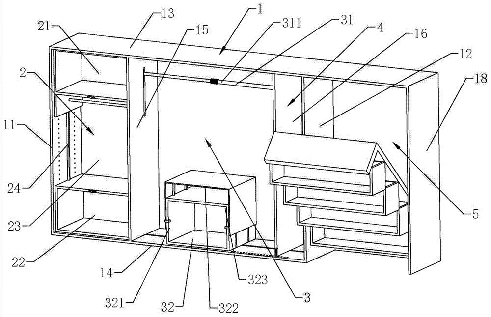 A multifunctional indoor cabinet