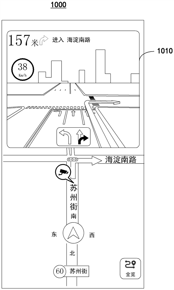 Navigation interface display method and device, computing equipment and storage medium