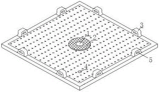 Reusable composite-material soil nailing wall supporting face plate and construction method thereof