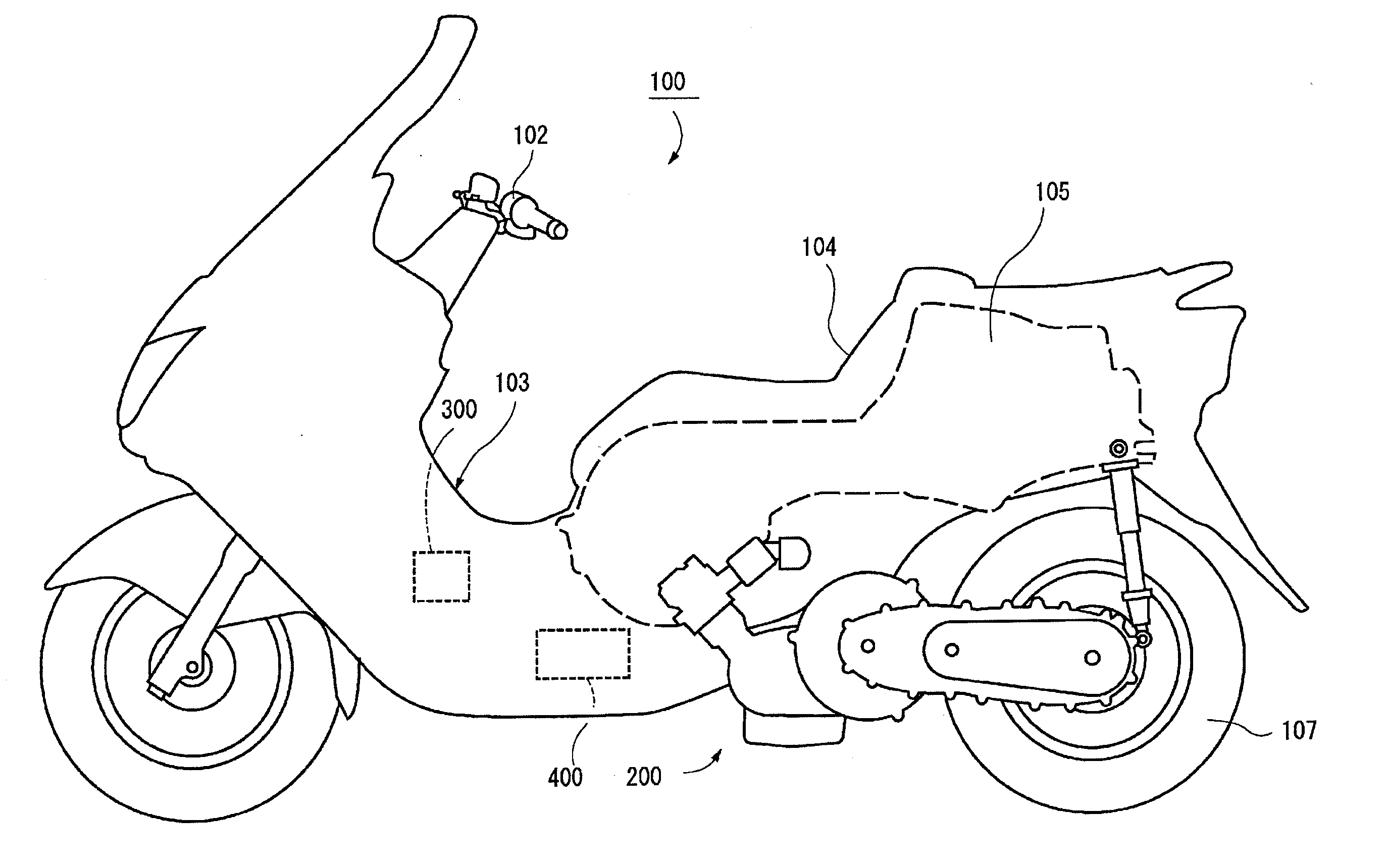 Driving device for hybrid vehicle, and hybrid vehicle incorporating the same