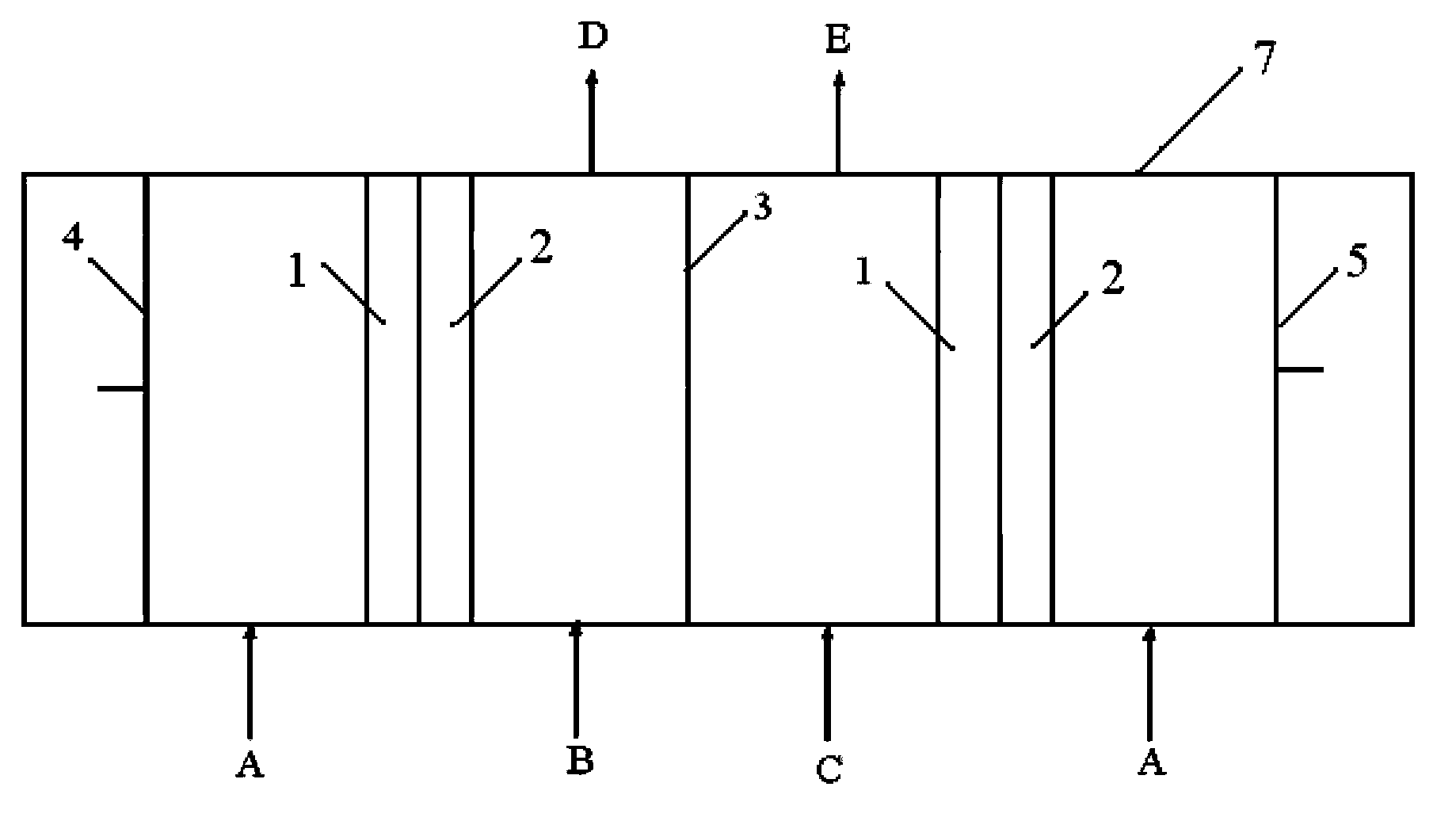 Ion exchange method for solid substance with exchangeable ions