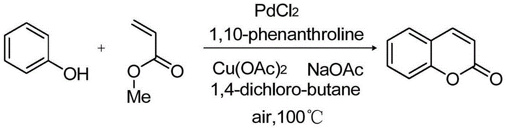 Synthetizing method of coumarin compound