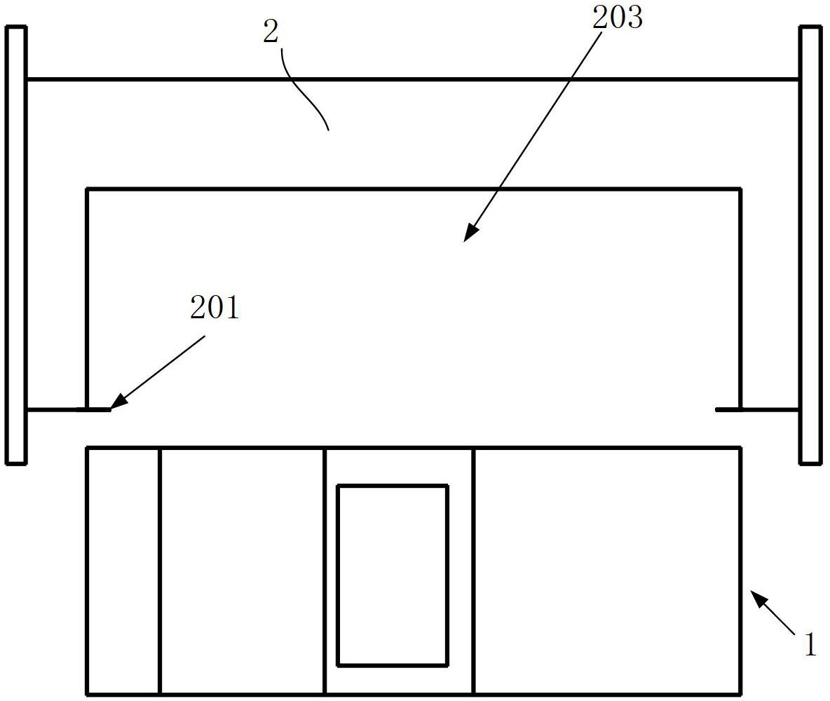 Automatic abutting and control system for bed and chair integrated robot