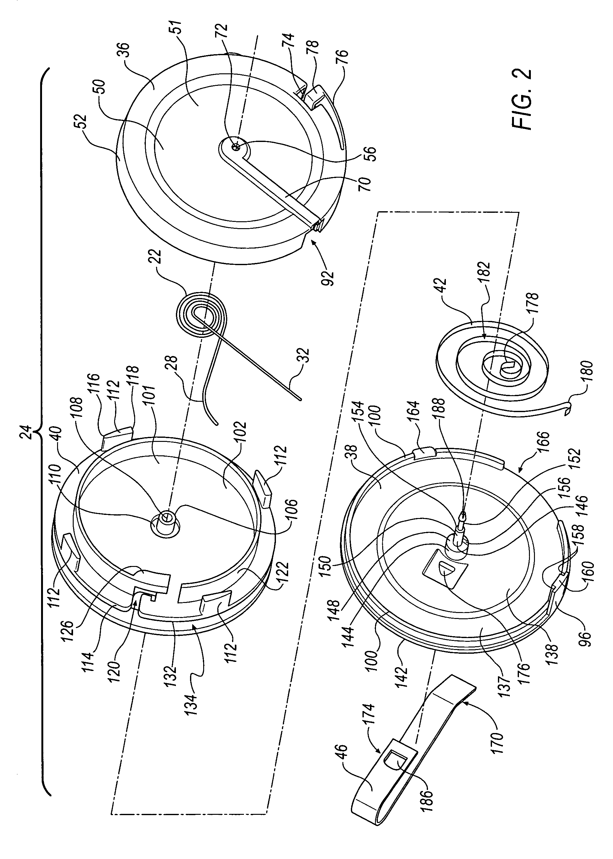 Retractable reel