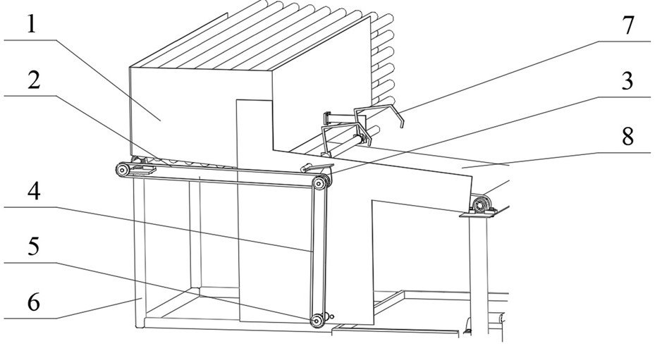 Automatic planting device used for continuous ditching tree planting machine