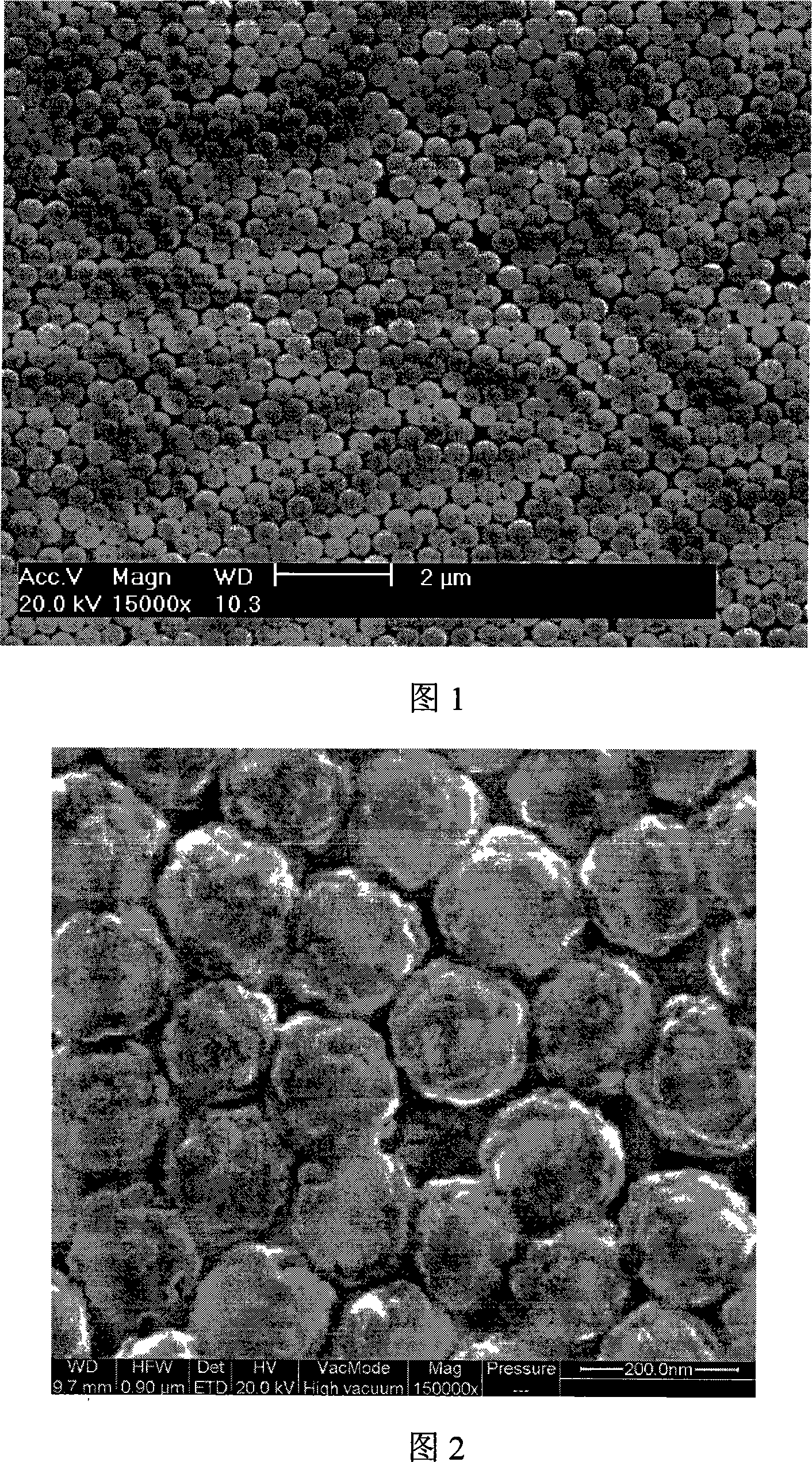 Silicon dioxide monocaryon bismuth-silver double cap shaped complex nanometer particle and its preparing method