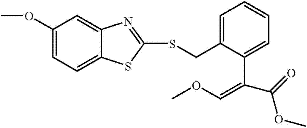 Benzothiostrobin-containing controlled-release composition and preparation method thereof