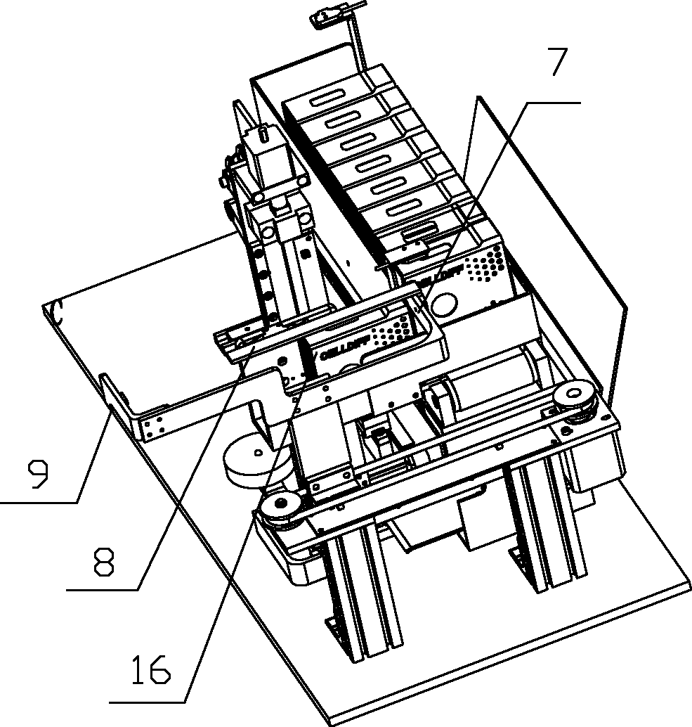 Full automatic conveying device suitable for batch microscopic examination of glass slides