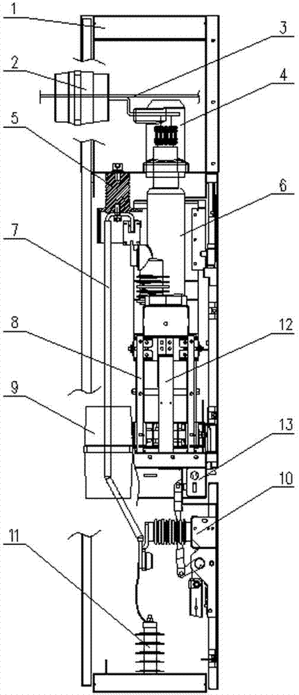 Miniaturized switch cabinet of handcart type