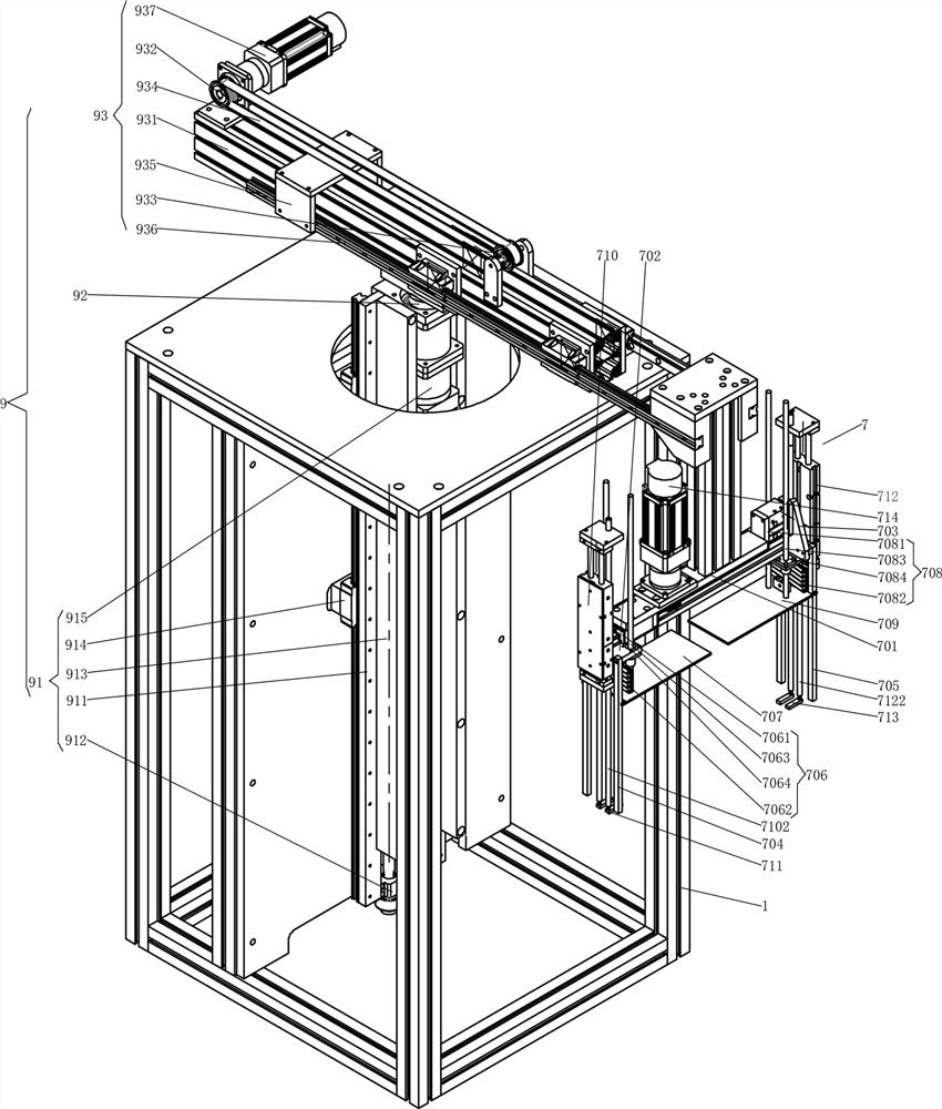 An automatic container receiving device for paper products