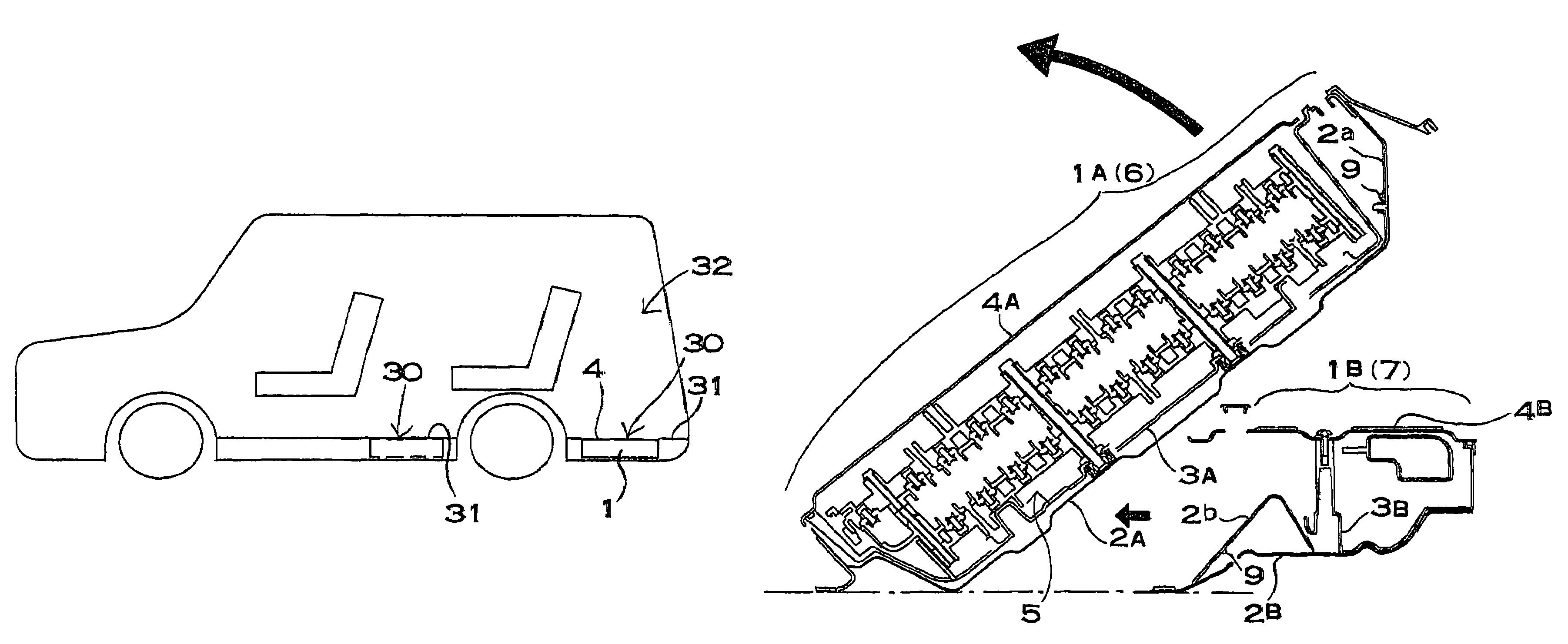 Battery device of vehicle power supply