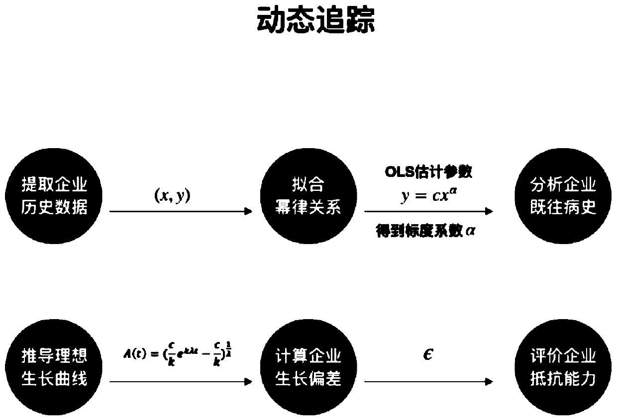 Enterprise quantitative diagnosis method based on scale theory