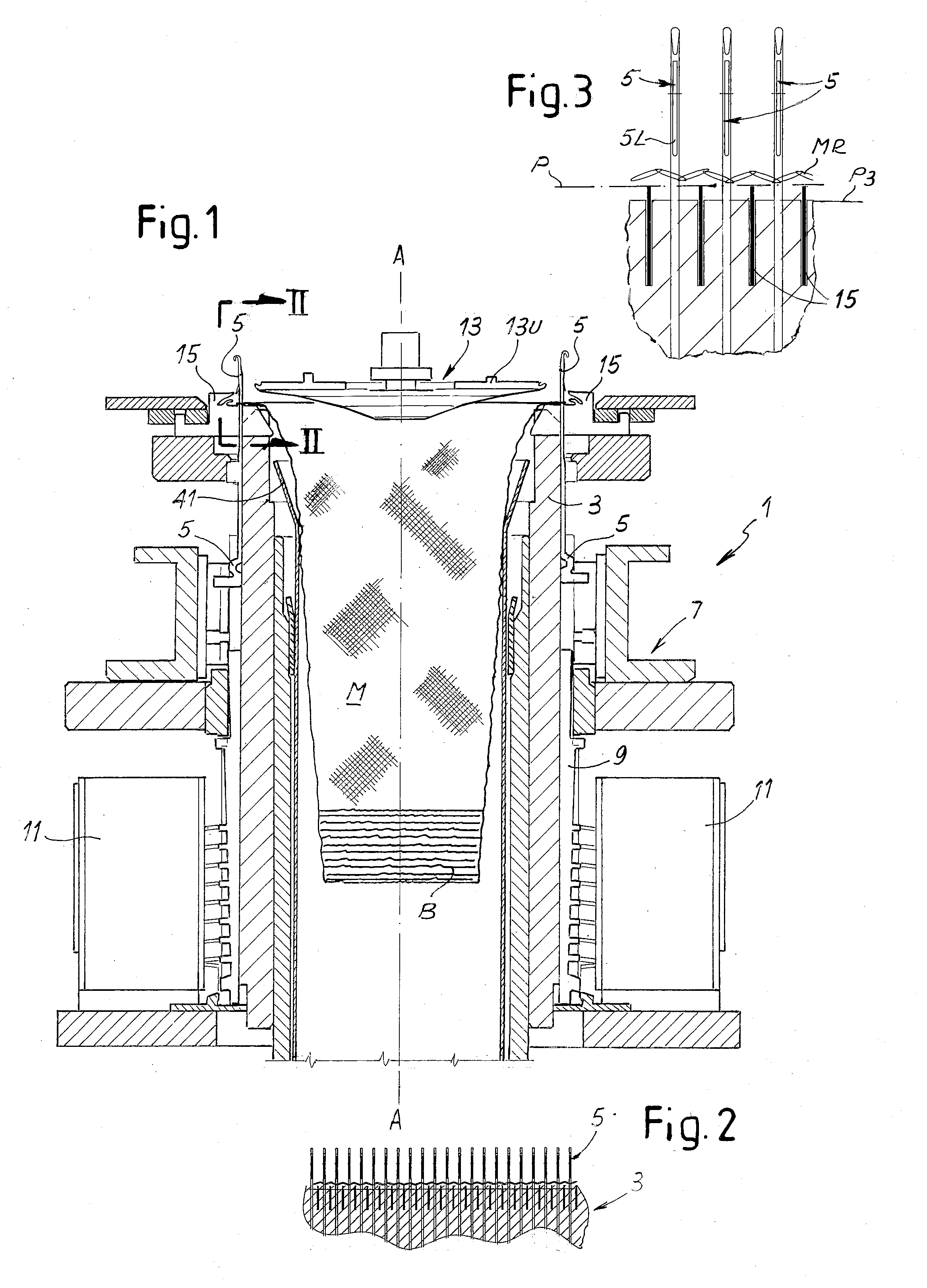 Method and machine for knitting tubular knitted articles