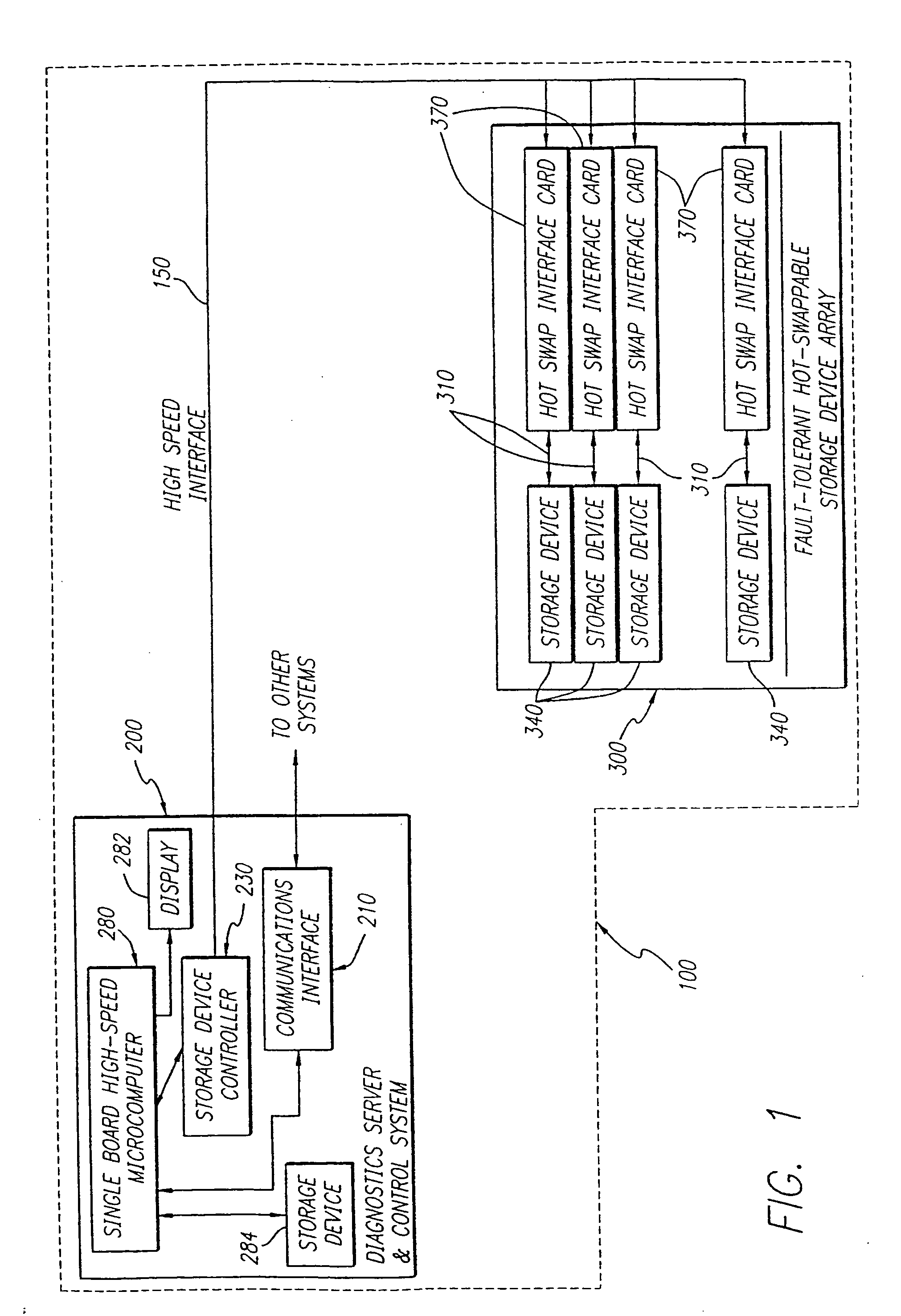 High speed fault tolerant mass storage network information server