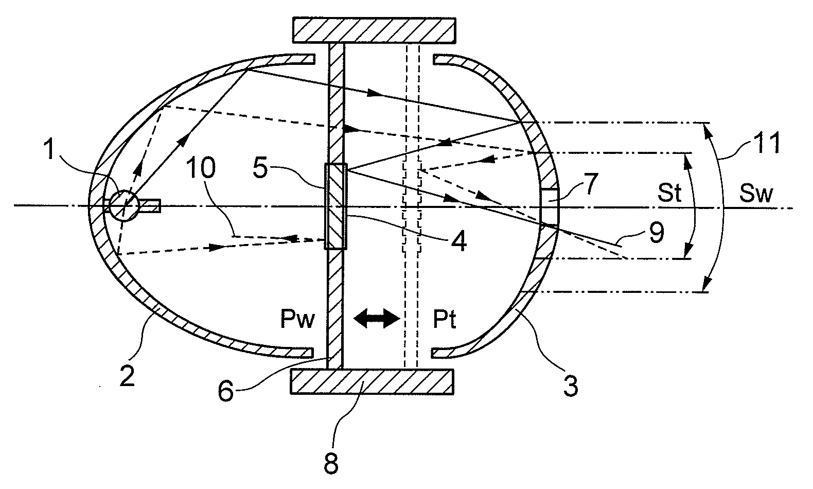 Illuminating device and image display device using the same