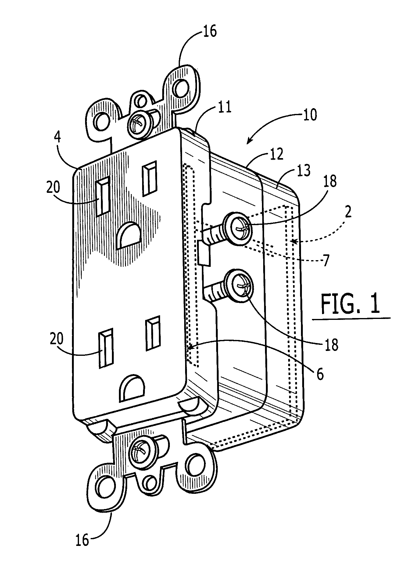 Modular electrical component system combining power line voltage and low voltage elements