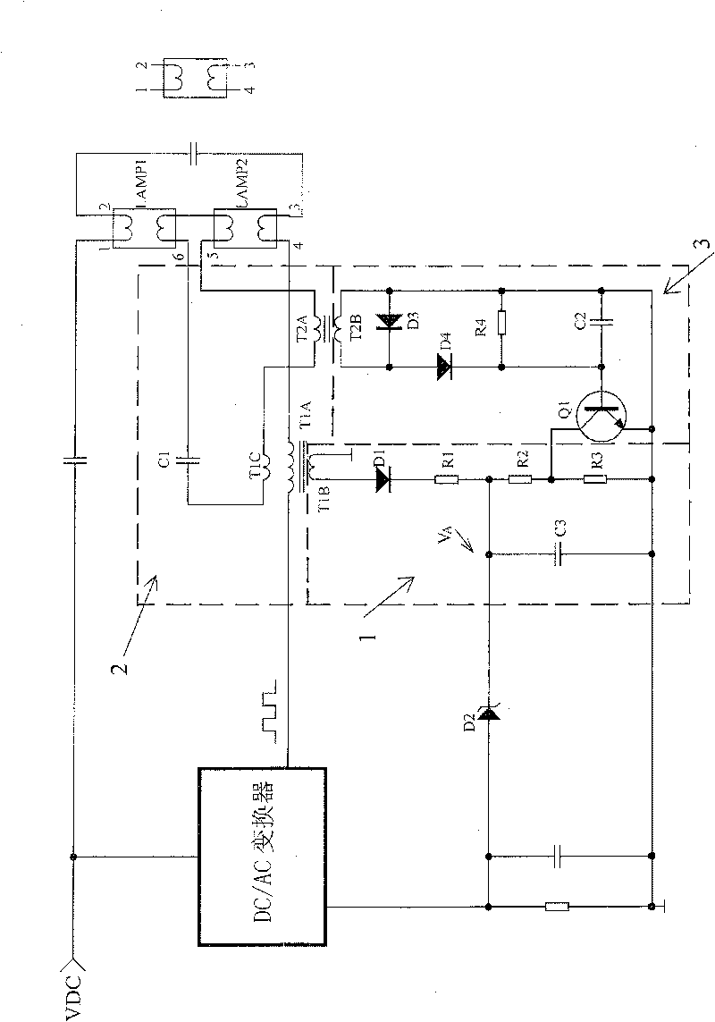 Automatic detecting and compensating circuit for single and double lamps