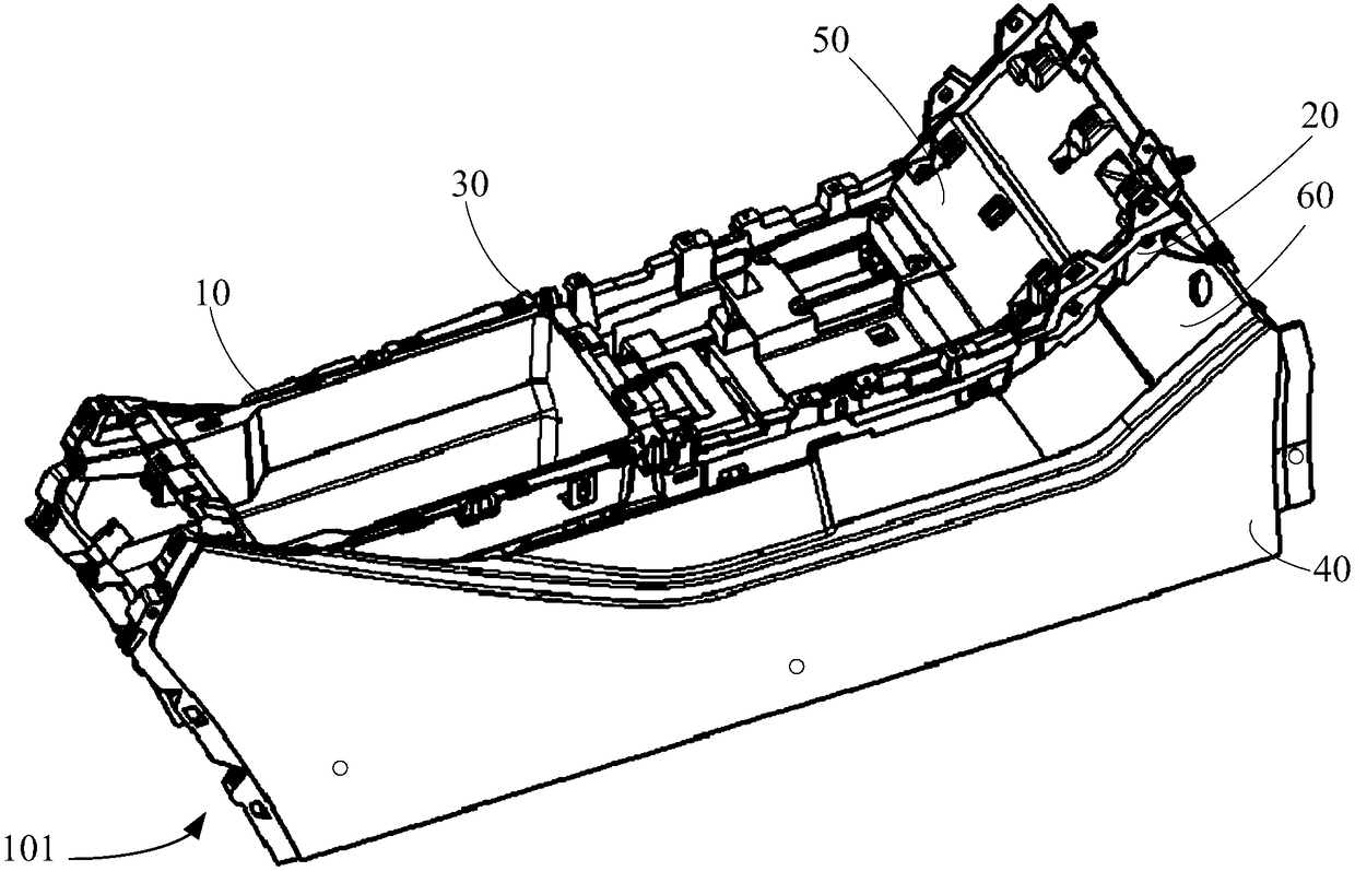 Installation transition support frame for automobile gear-shifting mechanism