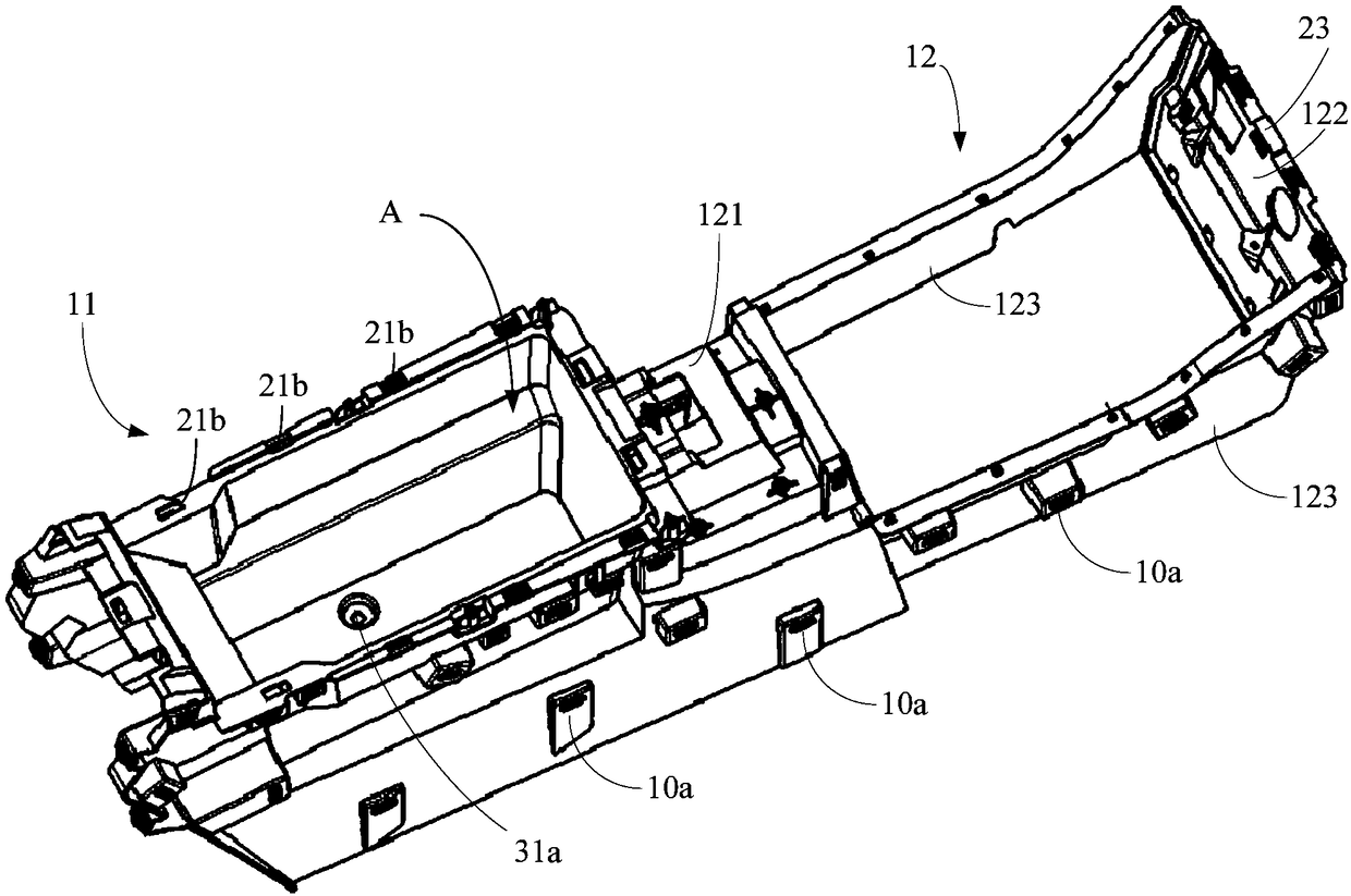 Installation transition support frame for automobile gear-shifting mechanism