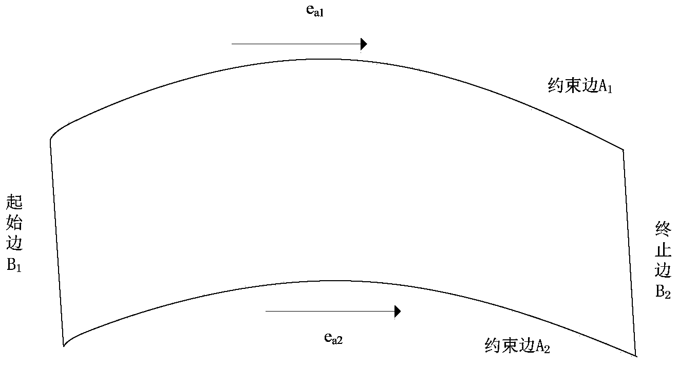 Axle wire generating method of random quadrangular curved surface for product three-dimensional data processing