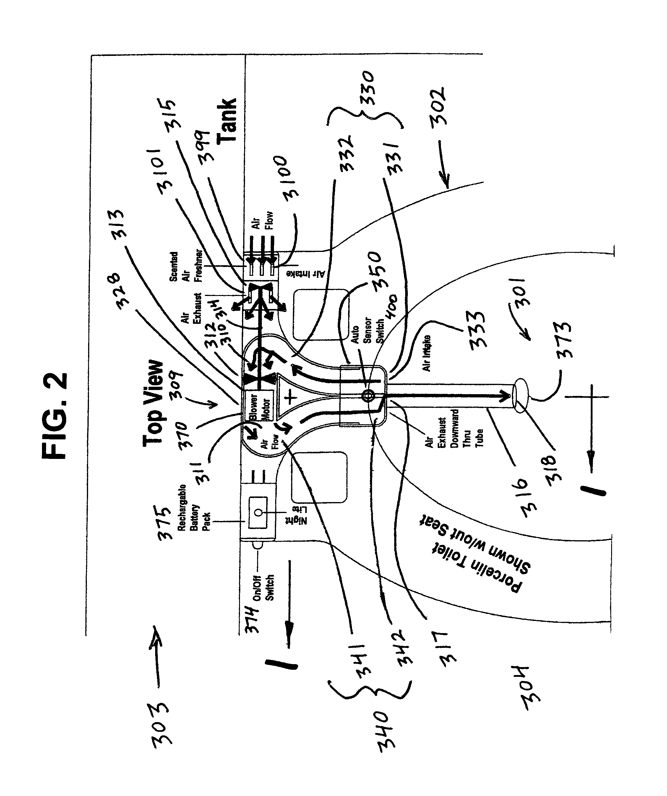 Toilet ventilation device