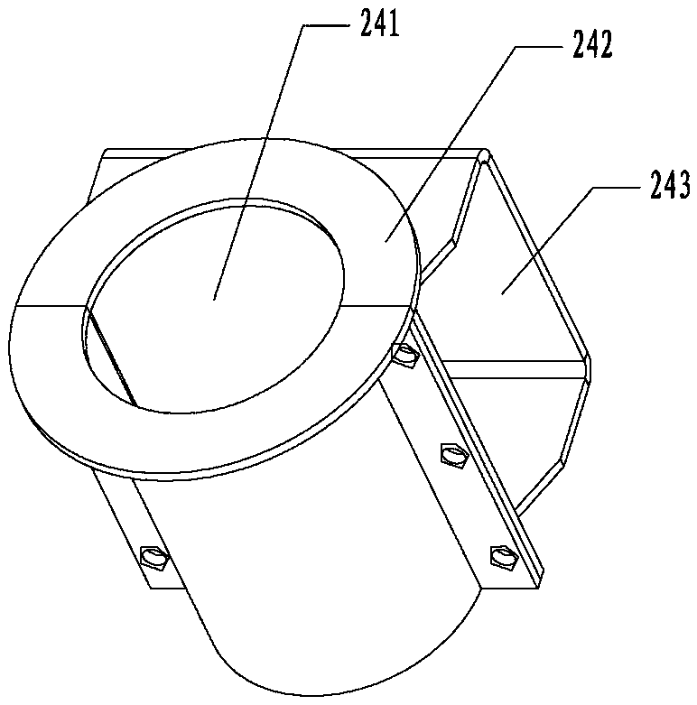 An automatic compensation type vacuum pipe connection device and dredging machine with the connection device