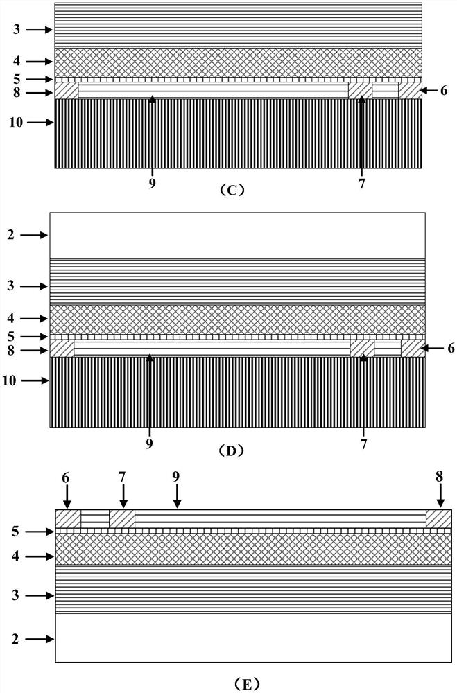 Silicon-based GaN HEMT heat dissipation enhanced packaging structure and preparation method thereof