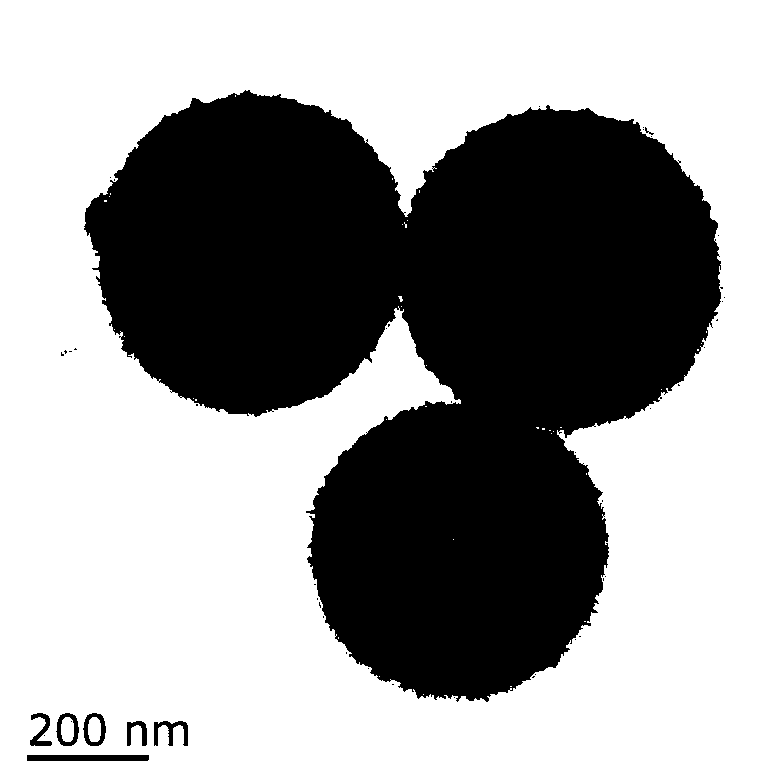 Less-layer rhenium disulfide nanosheet/hollow carbon spheres for sodium-ion battery negative electrode material and preparation method thereof