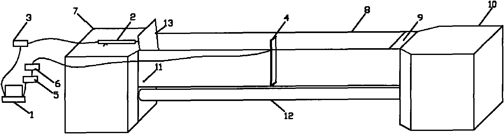 Water tank for regular wave generation research and teaching