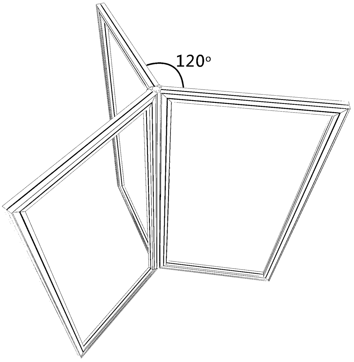 120-degree multi-function center angle shaped section