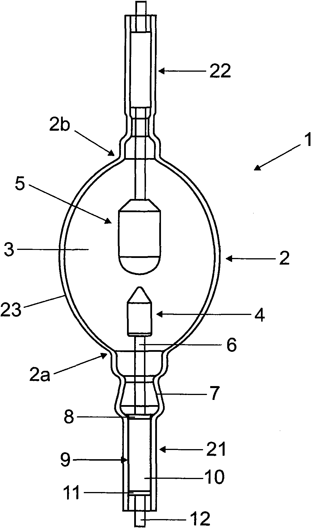 Discharge lamp and method for producing a discharge lamp