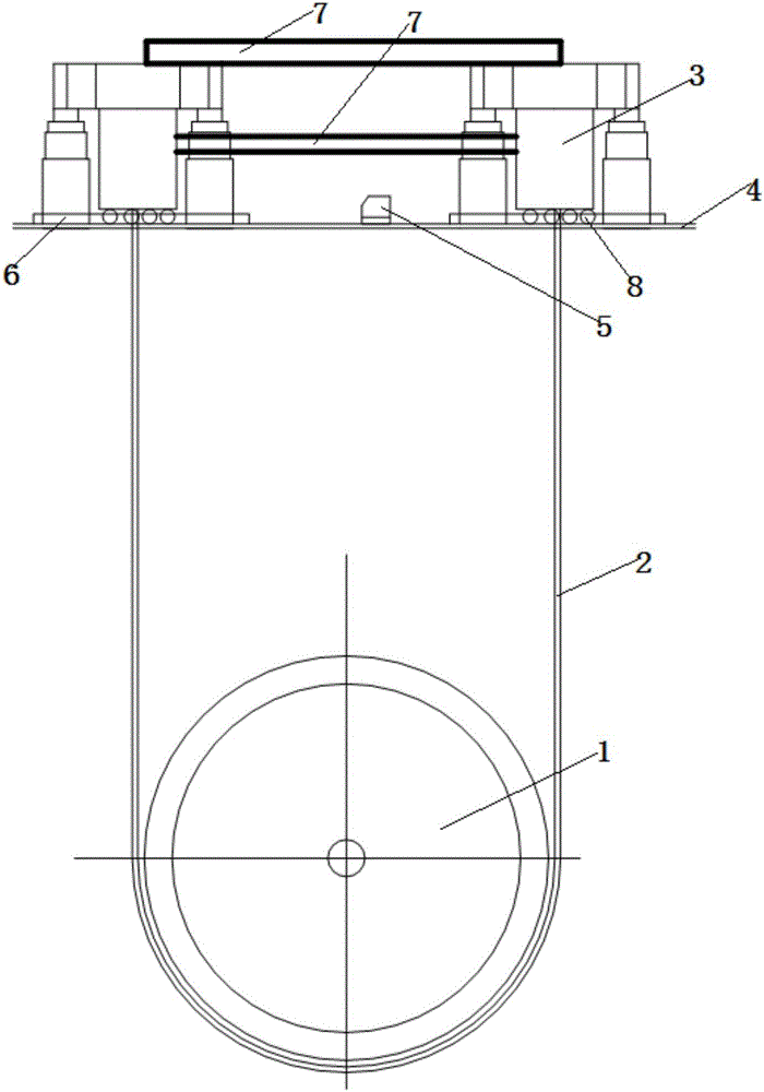 Method for aerially aligning suspension type boiler drum after installation