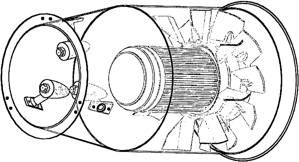 Independent spraying gun body