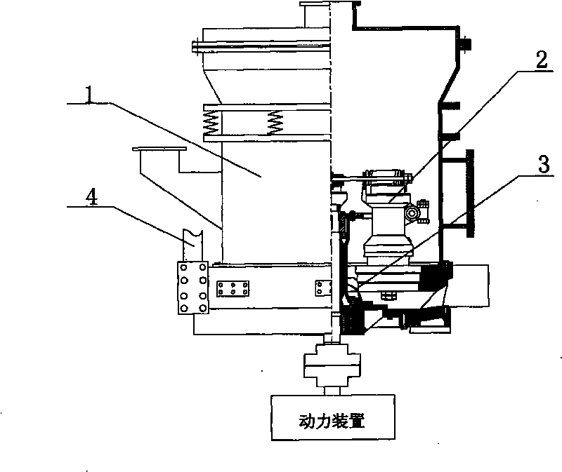 Method for producing powdery monoammonium phosphate of T-shaped pulveriser